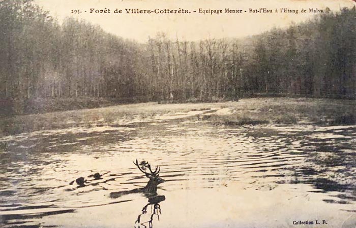 Carte postale (1900-1914) - Don à la Société de Vènerie - Equipage Menier
